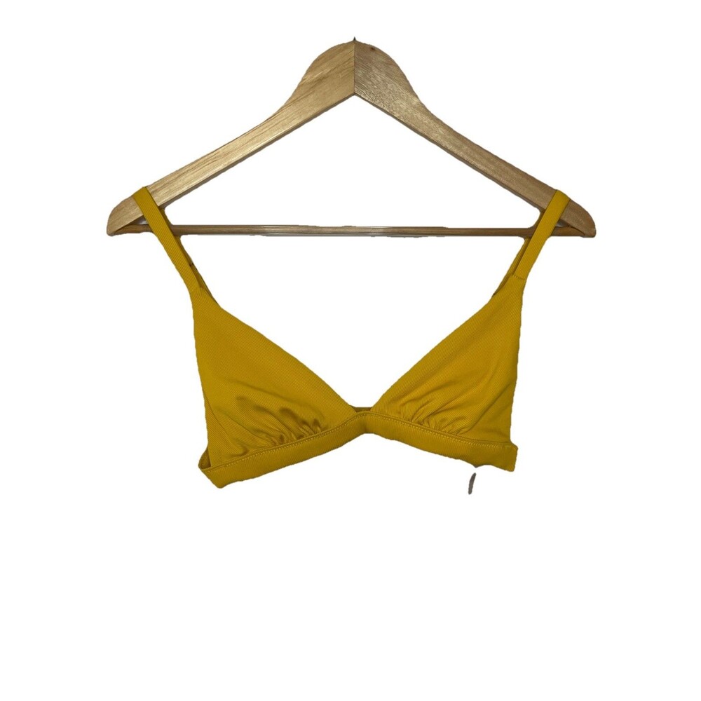Shade And Shore Yellow Bathing Suit Top